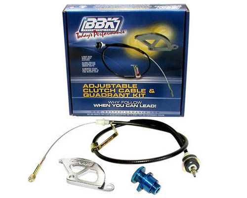 BBK Heavy Duty Adjustable Cable & Clutch Quadrant Kit With Firewall Adjuster Ford Mustang 96-04