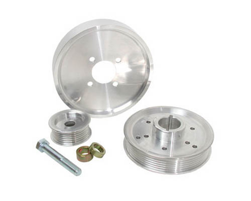 BBK 3 Piece Aluminum Underdrive Pulley Kit Ford Mustang GT 01-04