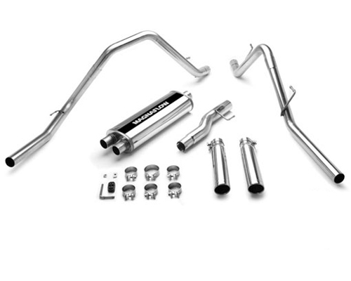 Magnaflow 2.5 Inch Dual-Rear Stainless Exhaust Dodge Ram 1500 4.7/5.9L 02-03