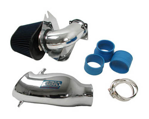 BBK Chrome Cold Air Intake System Cast Aluminum Inlet Ford Mustang 96-98