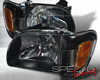 SpecD Black Housing Headlights Toyota Tacoma 01-04