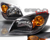 SpecD Black Housing Headlights Chevrolet Cobalt 05-10