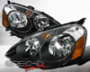 SpecD Black Housing Headlights Acura RSX 02-04