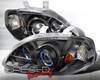 SpecD Black Halo Projector Headlights Honda Civic 99-00