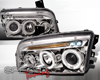 SpecD Chrome CCFL Halo LED Projector Headlights Dodge Charger 05-10