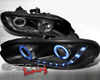 SpecD Black CCFL R8 Projector Headlights Chevy Camaro 98-02