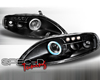 SpecD Black CCFL Halo Projector Headlights Lexus SC300/400 92-99