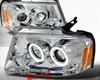 SpecD Chrome CCFL Halo LED Projector Headlights Ford F-150 04-08