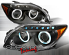 SpecD Black CCFL Halo LED Projector Headlights Scion tC 04-10