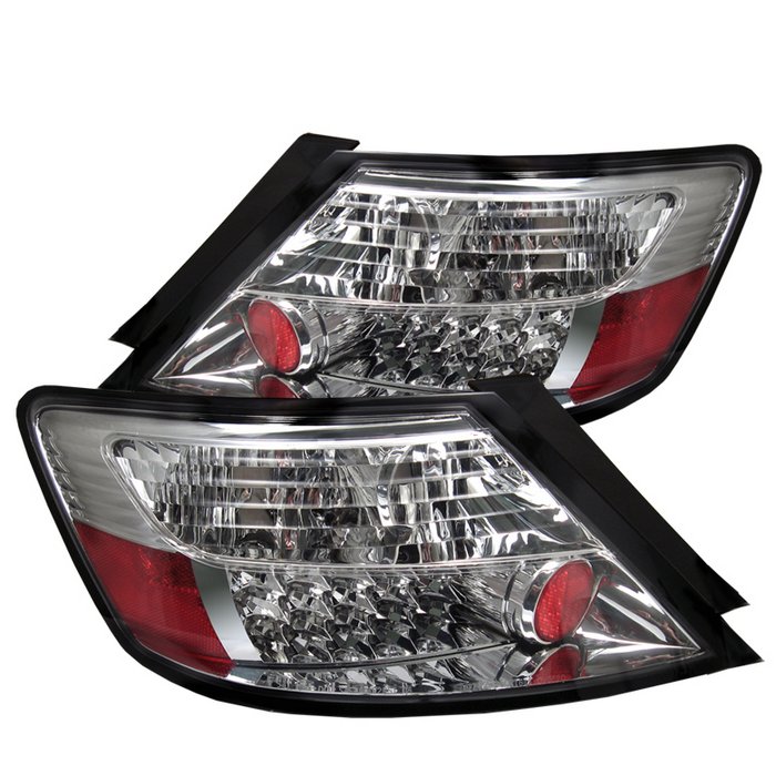 Spyder 2Dr LED Chrome Tail Lights Honda Civic 06-10