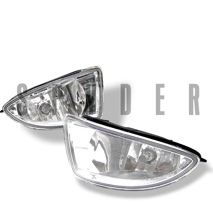 Spyder 2 4Dr Oem Clear Fog Lights Honda Civic 04-05