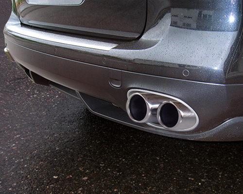 Hofele Quad Tip Sports Muffler for OEM Rear Bumper Porsche Cayenne V8 02-10