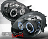 SpecD Black LED Halo Projector Headlights Dodge SRT4 03-05