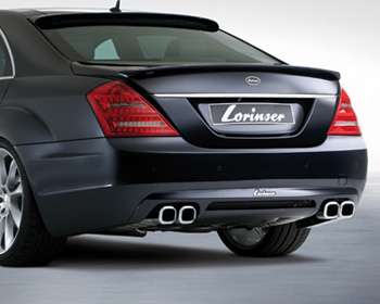 Lorinser Elite Rear Bumper Cover w/o Parktronic Mercedes-Benz S-Class 10-12