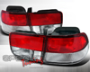 SpecD Red/Clear DEPO Tail Lights Honda Civic 96-98 2D