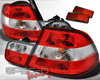 SpecD Red/Clear Euro Tail Lights BMW 3-Series E46 00-03 2D