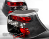 SpecD Black Housing Altezza Tail Lights Volkswagen Golf MK4 99-04
