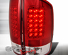 SpecD Red/Clear LED Tail Lights Dodge Ram 02-06