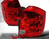 SpecD Red LED Tail Lights Nissan Sentra 07-10