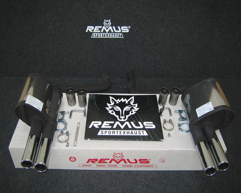 REMUS Chrome Round Quad Tip Rear Muffler Mercedes E350 3.5L W212 10+