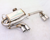 MXP Stainless Exhaust Rear Section w/Quad Tips BMW 325/330i 06-11