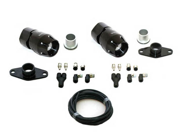 Synapse Engineering Synchronic Twin Black Blow off Valve Kit Nissan GTR R35 09+