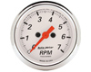Autometer Arctic White 2 1/16 Tachometer 7000 RPM