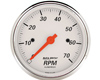 Autometer Arctic White 3 1/8 Tachometer 7000 RPM
