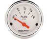 Autometer Arctic White 2 1/16 Fuel Level 0E/30F Gauge
