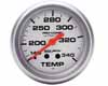 Autometer Ultra Lite 2 5/8 Water Temperature 140-340 Gauge