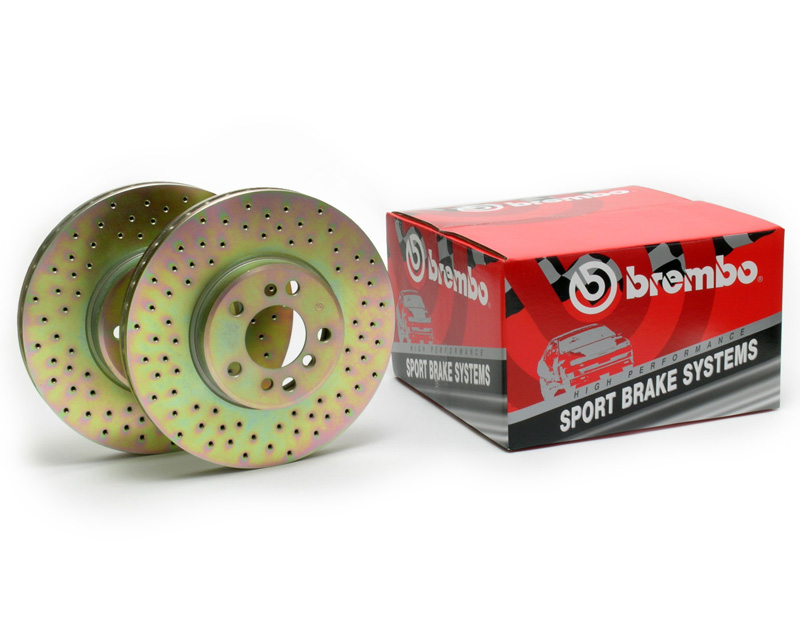 Brembo Cross Drilled Sport Disc Brake Rotors Front Pair Nissan Maxima 00-01