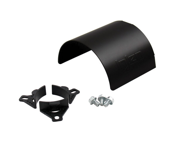 Injen Universal 2.50in - 3in Aluminum Heat Shield Black