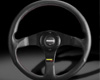MOMO 350mm Tuner Steering Wheel Black w/Red Stitching