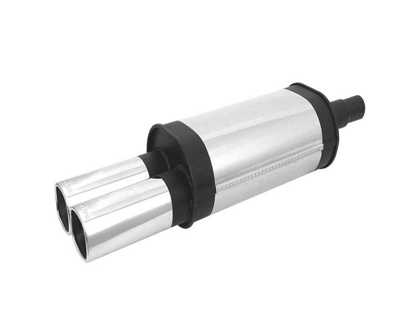 REMUS Square Dual Tip Universal Rear Muffler Without Homologation