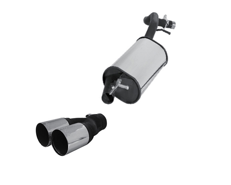 REMUS PowerSound Round Dual Tip Rear Muffler w/ Valve Control Audi A3 Sportback Typ 8P 04+