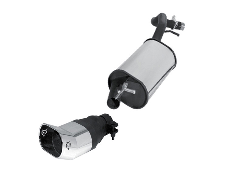 REMUS Square Rallye-Design Tip Rear Muffler Audi A3 Sportback 2.0L TFSI Typ 8P 05+