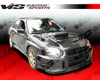 VIS Racing Carbon Fiber V Line Hood Subaru WRX 04-05