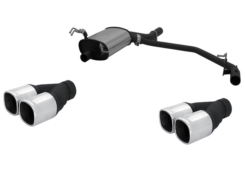 REMUS Square Quad Tip Complete System w/ Valve Control BMW 520i E60 2.2L Sedan 03+