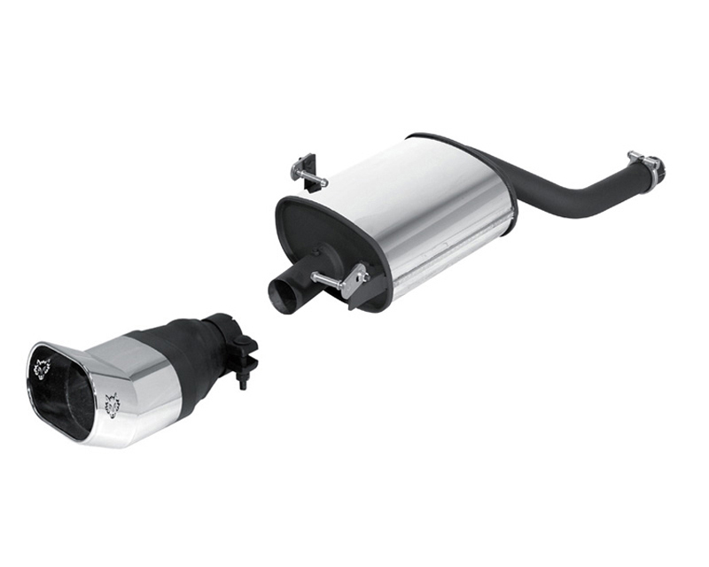 REMUS PowerSound Oval Rallye-Design Dual Tip Rear Muffler w/ Valve Control BMW 316i E46 1.9L 98-05