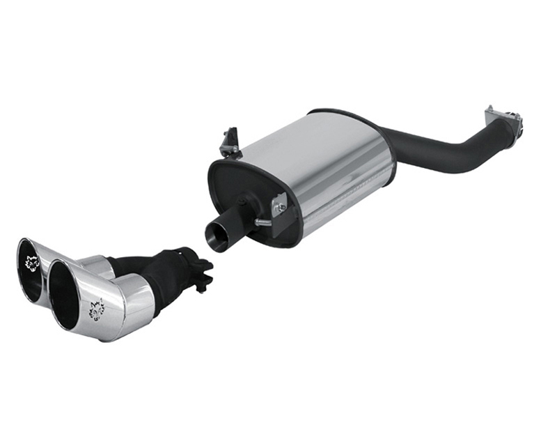 REMUS PowerSound Round Rallye-Design Dual Tip Rear Muffler w/ Valve Control BMW 320i E46 2.0L 98-05