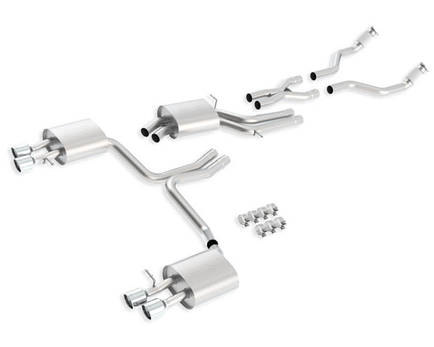 Borla Stainless Steel Cat Back System Audi S4 10-11