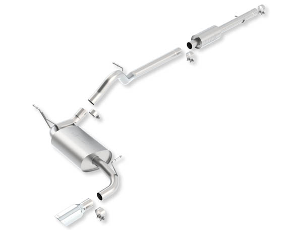 Borla Stainless Steel Cat Back System Jeep Wrangler Unlimited Sport Sahara Rubicon 12-13