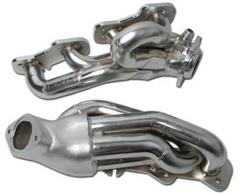 BBK Polished Ceramic 1-5/8" Shorty Tuned Length Header Ford Mustang GT 96-04