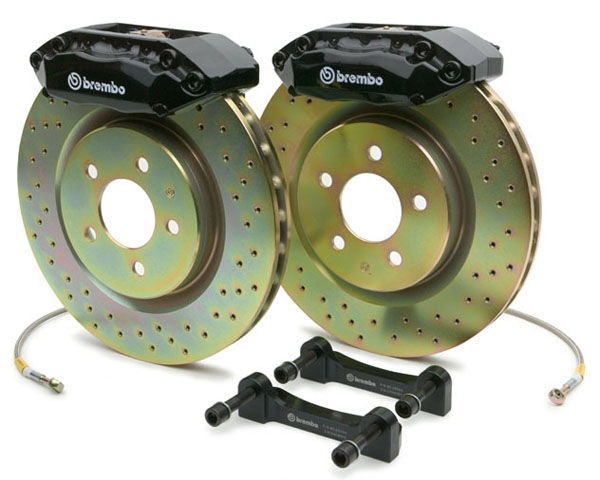 Brembo GT 14 Inch 6 Piston 1pc Front Brake Kit Ford Mustang GT w/ABS 05-12