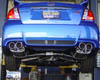 Invidia Q300 Catback Exhaust Rolled Stainless Steel Tips Subaru WRX STI 11-12