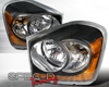 SpecD Black Housing Headlights Dodge Durango 04-06