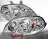 SpecD Chrome Halo Projector Headlights Honda Civic 96-98