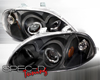 SpecD Black Halo Projector Headlights Honda Civic 96-98