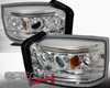 SpecD Chrome Halo Projector Headlights Dodge Dakota 05-08