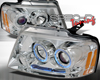 SpecD Chrome Halo LED Projector Headlights Ford F-150 04-08